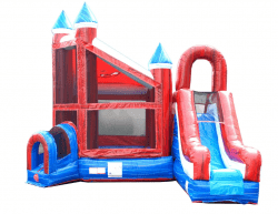 Bounce20House20near20me20Forth20of20July 1717692998 Deluxe Castle Bounce House Slide Combo DRY ONLY - RWB