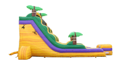 1820Yellow20palm20side 1751028600 18ft Tropical Yellow Marble Inflatable Water Slide