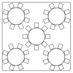 20 x 20 Tent, Table & Chair Package