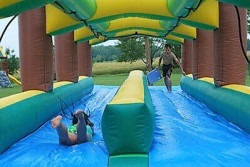 luau theme party1 1776001412 1 Dual Lane Slip N Slide