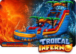 18ft Tropical Inferno Water Slide with POOL WET ONLY
