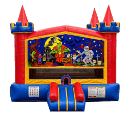 Halloween Primary Bounce House 15x15